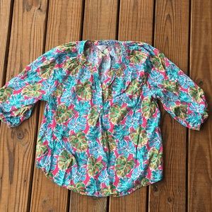 Crown and Ivy Tropical Top-M